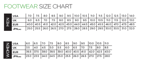 Scott Size Chart