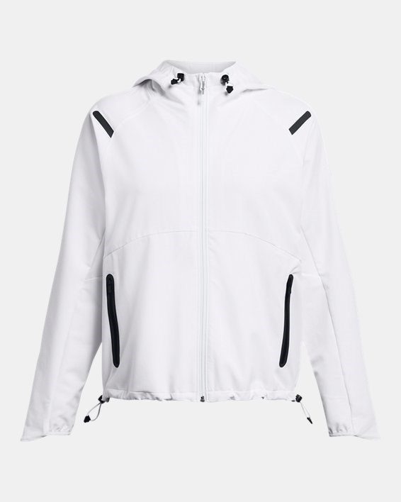  GIACCA UNDER ARMOUR UNSTOPPABLE HOODED DONNA WHITE 1379765