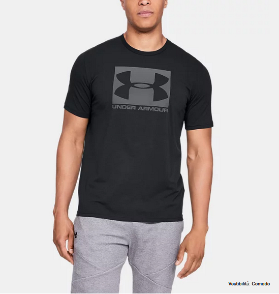 SHORT SLEEVE T-SHIRT UNDER ARMOR BOXED SPORTSTYLE M'S 1329581 - top men