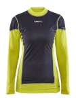 CRAFT EXTREME X WIND LS WOMEN YELLOW AND BLACK