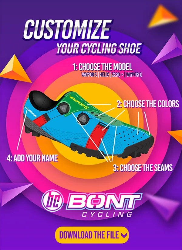 customize a bike shoe with colors and stitching