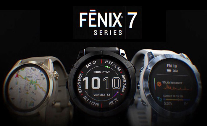 Online-Verkauf der neuen Garmin: Fenix 7S, Fenix 7 und Fenix 7x in den Versionen Standard, Solar und Solar Sapphire.